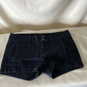 Express size 0 shorts, black